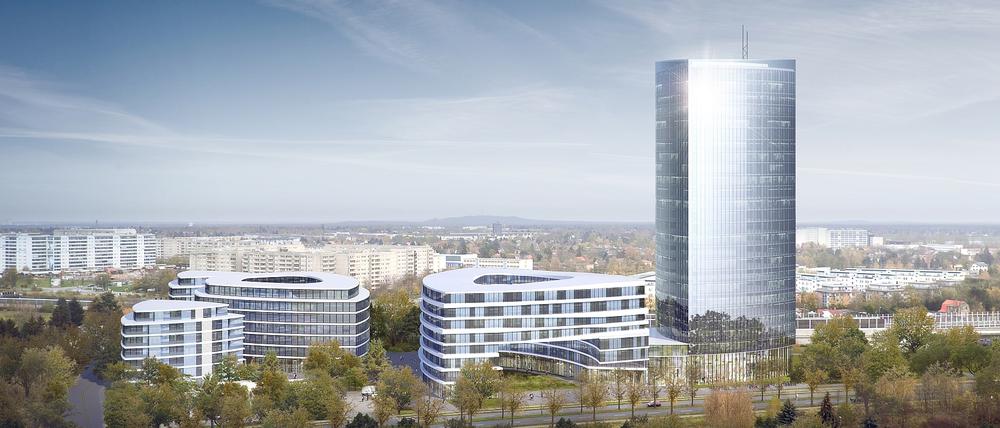 Der Schönefeld Tower soll 110 Meter hoch werden.