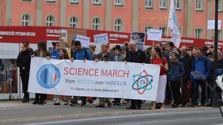 Die Demonstration startete in der Potsdamer Innenstadt.