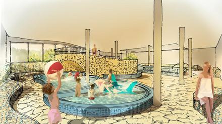 Der geplante Familienbereich in der Haveltherme.