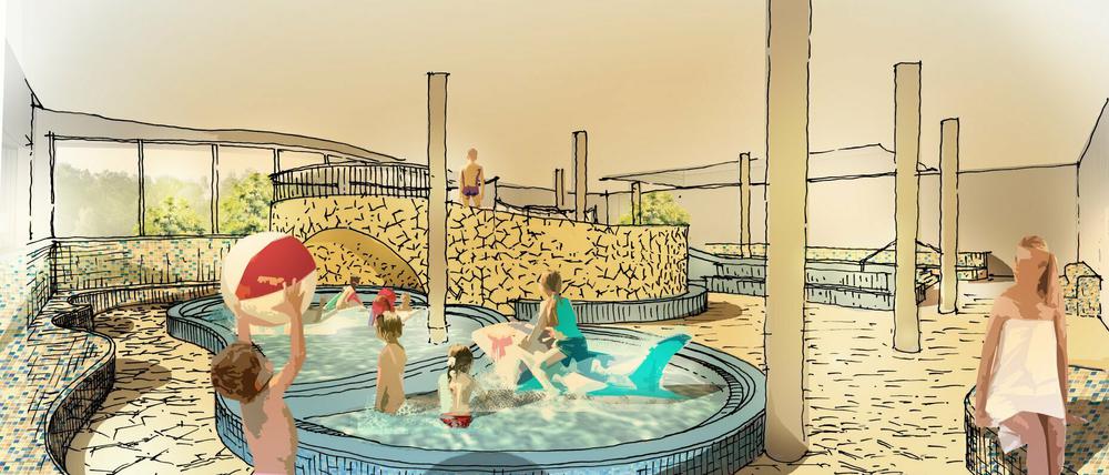 Der geplante Familienbereich in der Haveltherme.