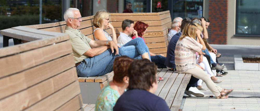 Einen Treffpunkt gibt es bereits im Bornstedter Feld: Der im September 2018 eröffnete Johan-Boumann-Platz. 