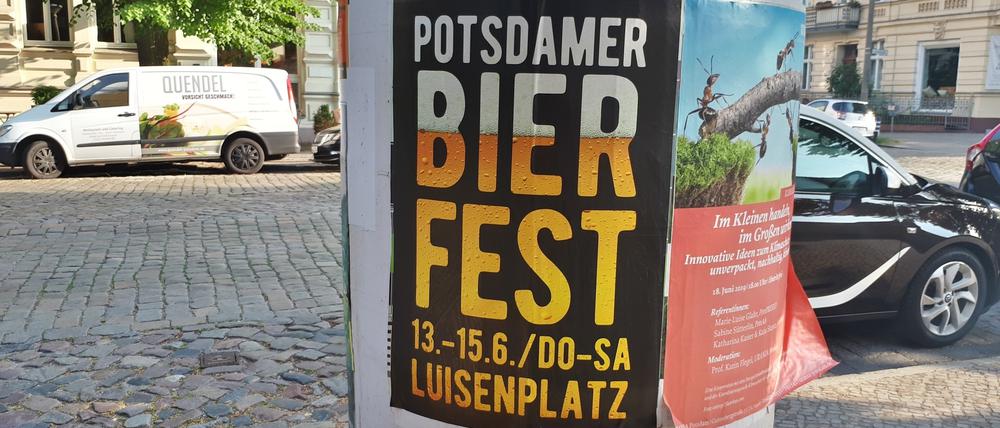 Von Donnerstag bis Samstag findet auf dem Luisenplatz in Potsdam das Bierfest statt.