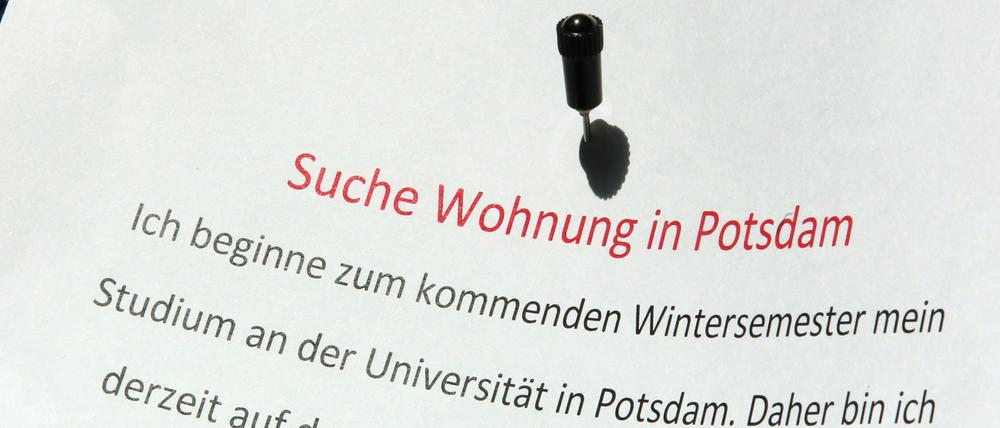 Potsdamer Bafög-Empfänger können von der erhöhten Wohnpauschale kaum die durchschnittlichen Mieten zahlen.