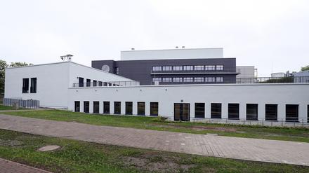 Außenansicht des Neubaus für das Max-Planck-Institut für Molekulare Pflanzenphysiologie, in Golm.