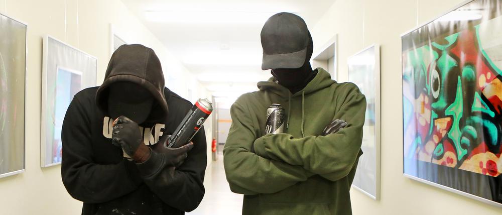 Vincent und Mister X wollen unerkannt bleiben.