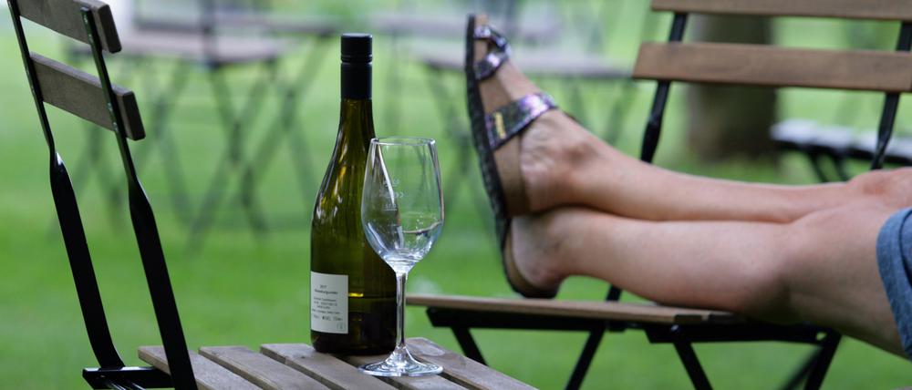 Gut gehen lassen kann man es sich beim Weinfest in der Villa Jacobs.