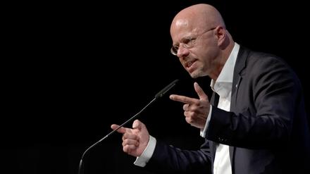 AfD-Landeschef Andreas Kalbitz, seine Partei gewann die Europawahl in Brandenburg.