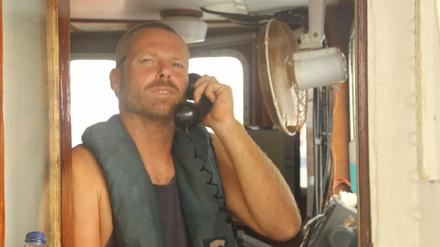 Sascha Girke, damals beim Einsatz auf der "Iuventa"