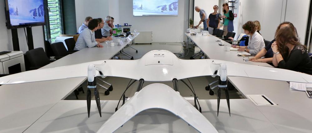 Wie im vergangenen Jahr stellt das GFZ bei der Nacht der Wissenschaften seine Drohne vor, die für Forschungszwecke genutzt wird.