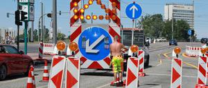 Durch den großangelegten Umbau wird Potsdams wichtigste Kreuzung mehrere Jahre lang weniger leistungsfähig sein.