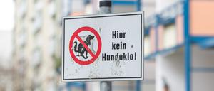 Hunde verboten.