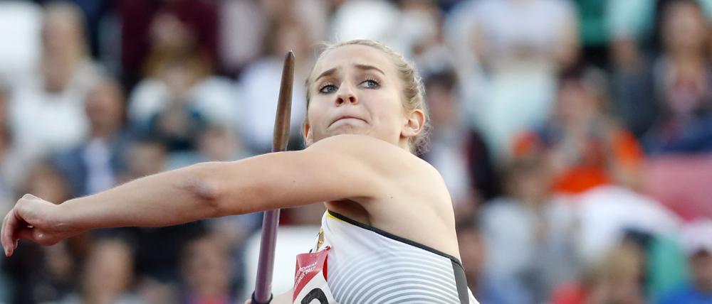 Verlässlich. Annika Marie Fuchs warf den Speer auf gutem Niveau.