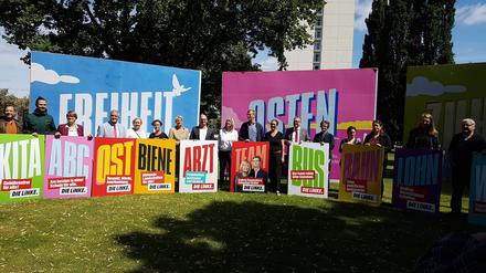 Wahlkampfauftakt der Linken in Potsdam.