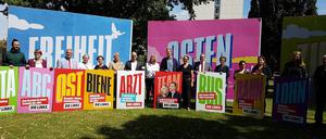 Wahlkampfauftakt der Linken in Potsdam.