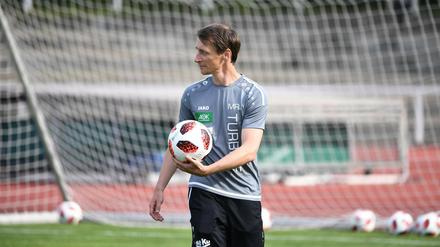 Am Ball bleiben. Matthias Rudolph spricht mahnende Worte.