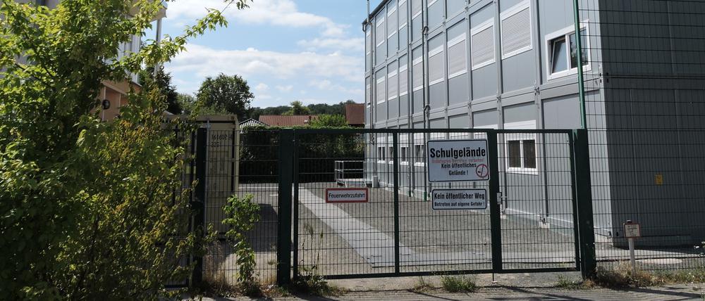 Im Erdgeschoss der Container an der Geltower Grundschule werden derzeit 48 Kita-Kinder betreut.