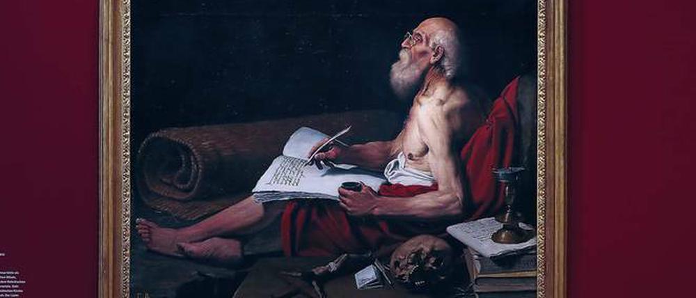 Leonello Spada (1576-1622) ließ sich von Caravaggio inspirieren. Das ist in seinem Bild „Der Heilige Hieronymus“ zu sehen.