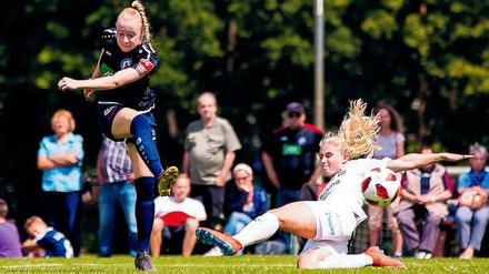 Volltreffer. Neuzugang Anna Gerhardt erzielte den zwischenzeitlichen 2:2-Ausgleich.