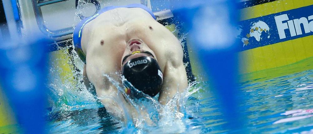 Aushängeschild. Christian Diener vertritt Potsdam bei der Schwimm-Weltmeisterschaft in Südkorea.