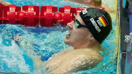 Knappes Ding. Christian Diener schrammte über 200 Meter Rücken am Einzelfinale vorbei.