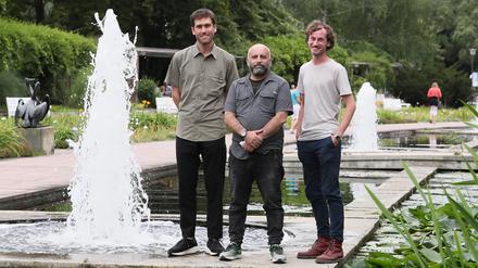 Zum ersten Mal hat das Localize-Festival Residenzkünstler eingeladen: Daniel Springer, Eitan Ben-Moshe, Koen Kievits (v.l.n.r.).