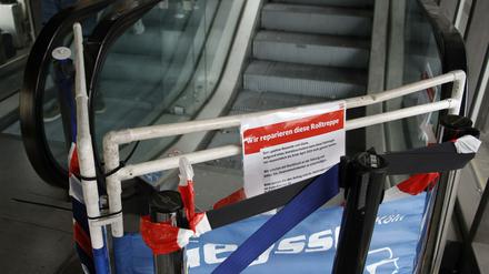 Die Rolltreppen fallen häufig aus, zuletzt im April dieses Jahres.