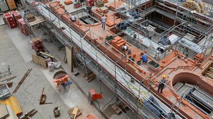 Derzeit wird am Wiederaufbau der Potsdamer Garnisonkirche gearbeitet.