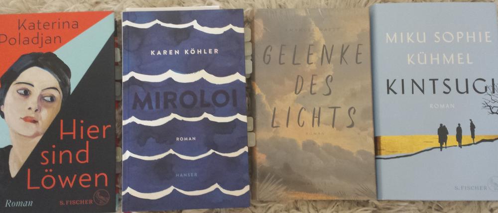 Vier Titel der Longlist 2019.