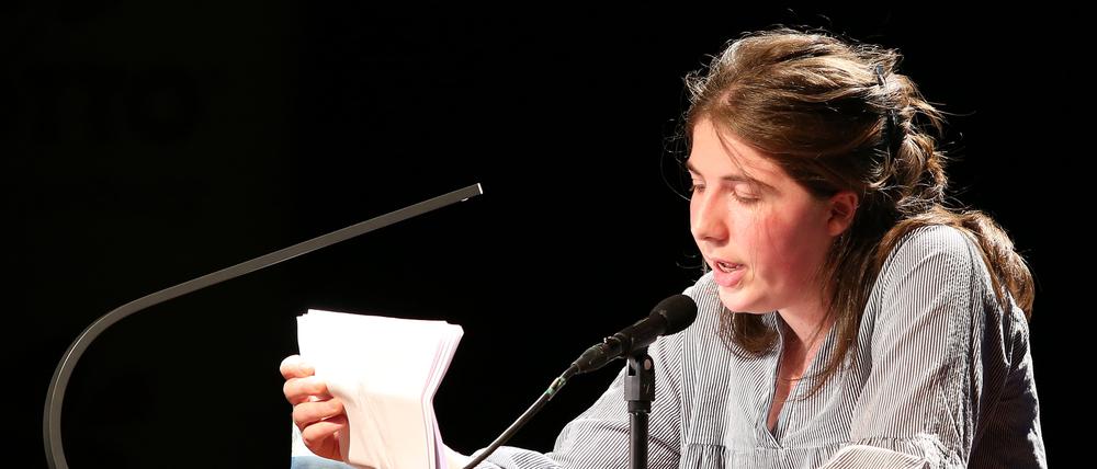 Paula Carstensen liest im Potsdamer Waschhaus aus einem unveröffentlichten Roman.