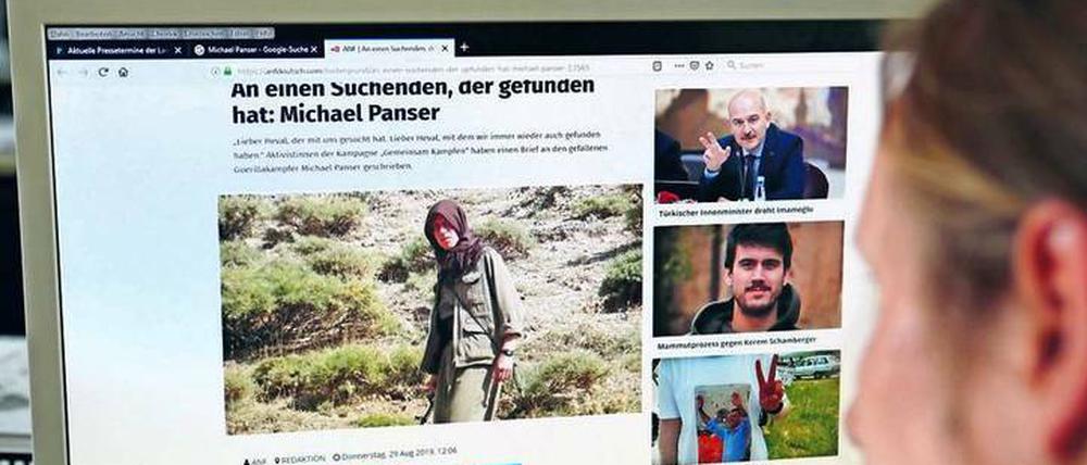 Auf mehreren Internetseiten wird an den Potsdamer erinnert.