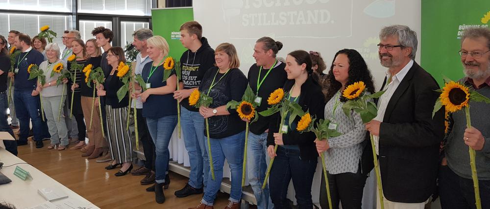Grüne-Landesdelegiertenkonferenz in Kleinmachnow befürwortet Kenia-Koalitionsverhandlungen.