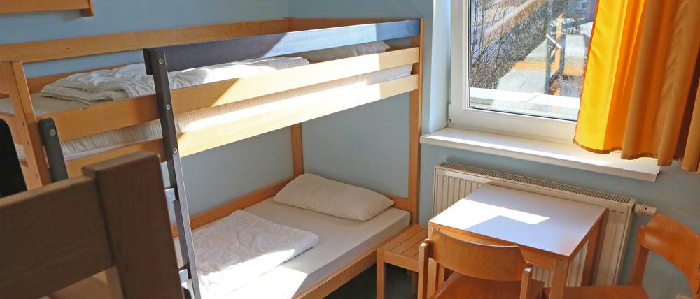 Ein Mehrbettzimmer in der Jugendherberge Potsdam.