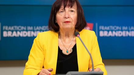 Marianne Spring-Räumschüssel, Kandidatin der AfD für das Amt der Alterspräsidentin des Landtages.