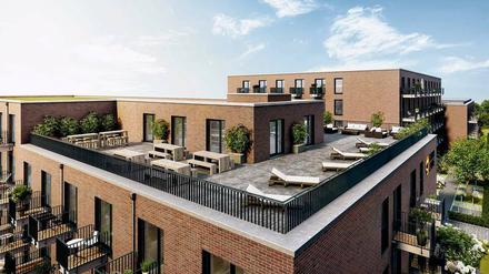 Vorwiegend möblierte Ein-Zimmer-Apartments mit Balkon entstehen in dem Projekt „Studio Living“ an der Pappelallee.