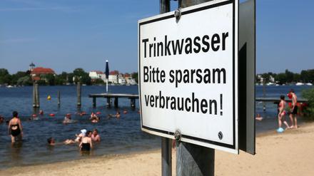 Die Potsdamer haben 2018 acht Liter mehr Wasser pro Person verbraucht als im Vorjahr.