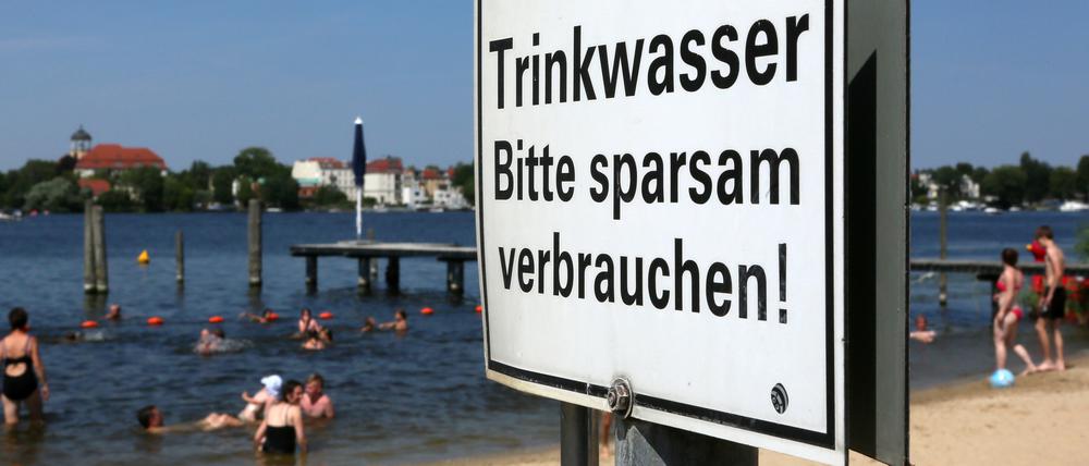 Die Potsdamer haben 2018 acht Liter mehr Wasser pro Person verbraucht als im Vorjahr.