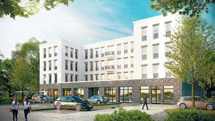 Es entsteht ein neues Quartier mit Wohnungen, Bürogebäuden und einer Kita.