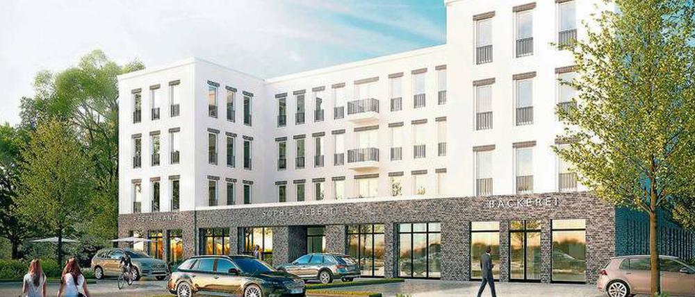 Es entsteht ein neues Quartier mit Wohnungen, Bürogebäuden und einer Kita.