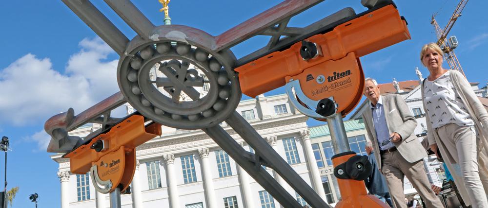 2018 stellten sich bei dem Fest der Kulturerben auf dem Alten Markt 30 Vereine und Initiativen aus der Denkmalpflege vor.