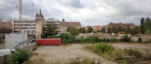 Das Baufeld für das neue Kreativzentrum.