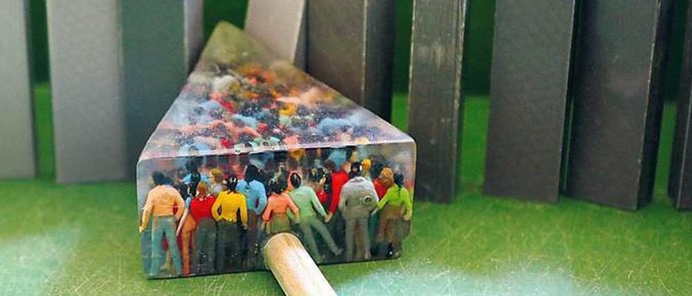 Einsatz erwünscht. In der Lindenstraße erinnert man an die Mauer.