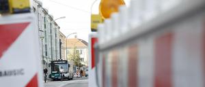 Ein von vielen Baustellen im Potsdamer Stadtgebiet: Die Friedrich-Ebertstraße ist Richtung Yorckstraße weiterhin gesperrt.