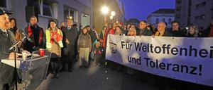 Potsdamer gedachten der Opfer des Anschlages auf die Synagoge in Halle.