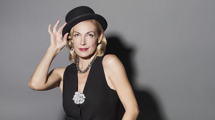 Ute Lemper im Marlene-Dietrich-Look.