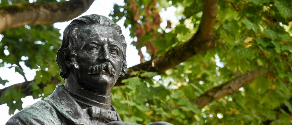 Das Fontane-Denkmal in Neuruppin.