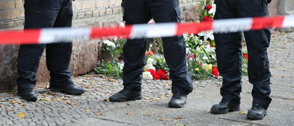 Auch in Brandenburg ist die Polizei nach dem Anschlag von Halle wachsam.