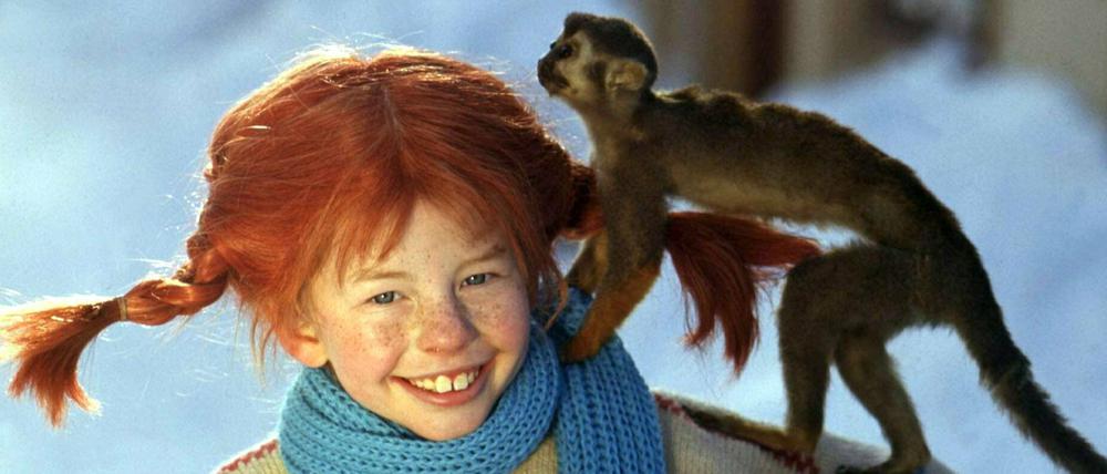 Inger Nilsson 1968 als Pippi Langstrumpf.