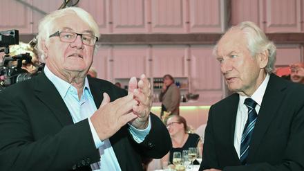 Hasso Plattner mit dem Festredner August-Wilhelm Scheer.