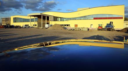 Baustelle der Havel-Therme in Werder.