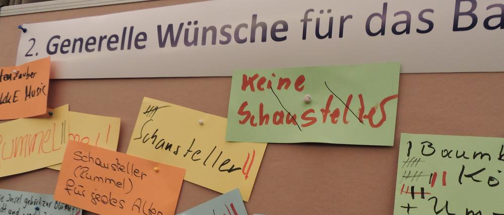 Die gesammelten Wünsche sollen die künftige Festgestaltung einfließen, sie sind aber gegensätzlich.